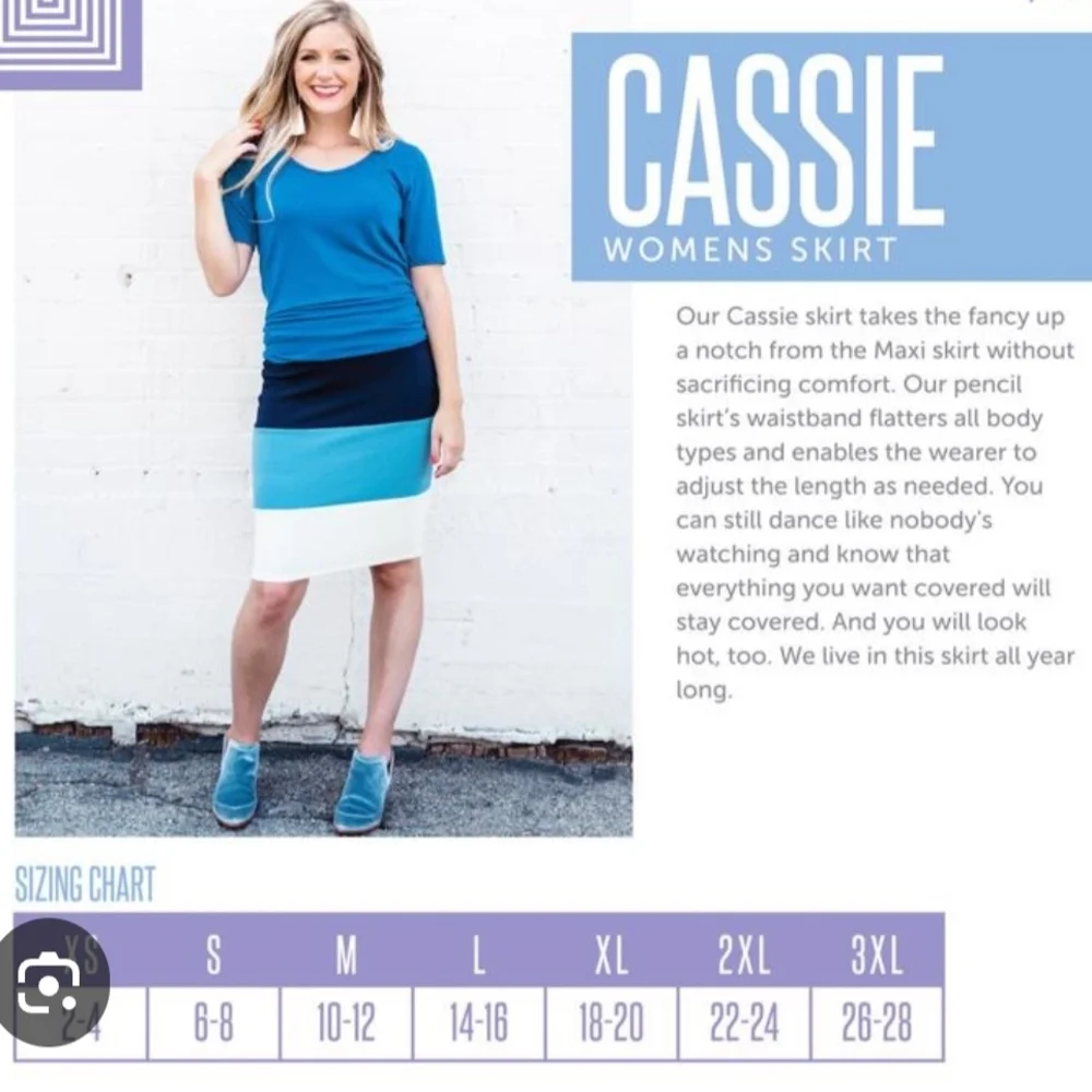 Elegant Olive Cassie Pencil Skirt- Large - Picture 8 of 8